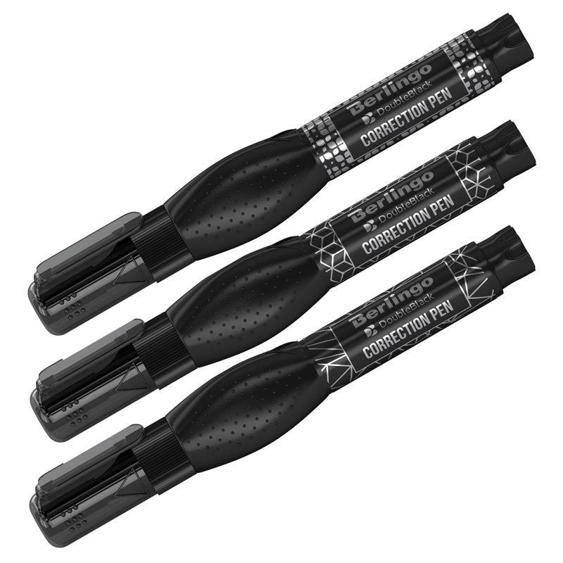 Корректирующий карандаш 8мл "Double Black" металлический наконечник KR_08005 | Магазин канцтоваров и игрушек Львёнок
