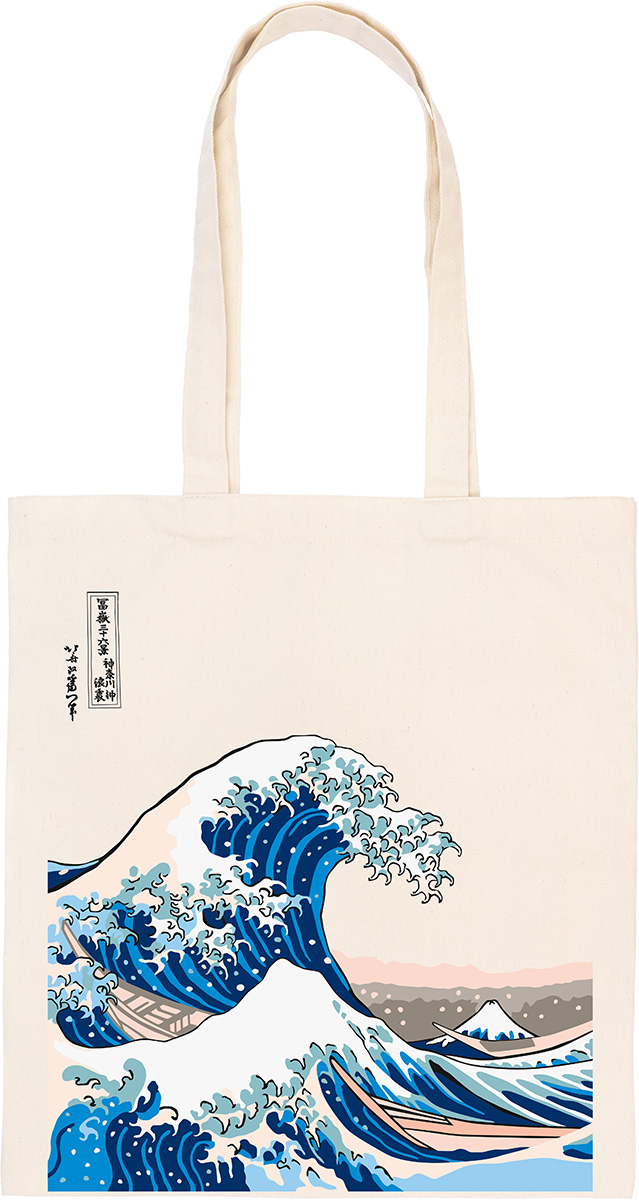 Раскраска на сумке "Кацусика Хокусай, Большая волна в Канагаве" RWCB-013 | Магазин канцтоваров и игрушек Львёнок