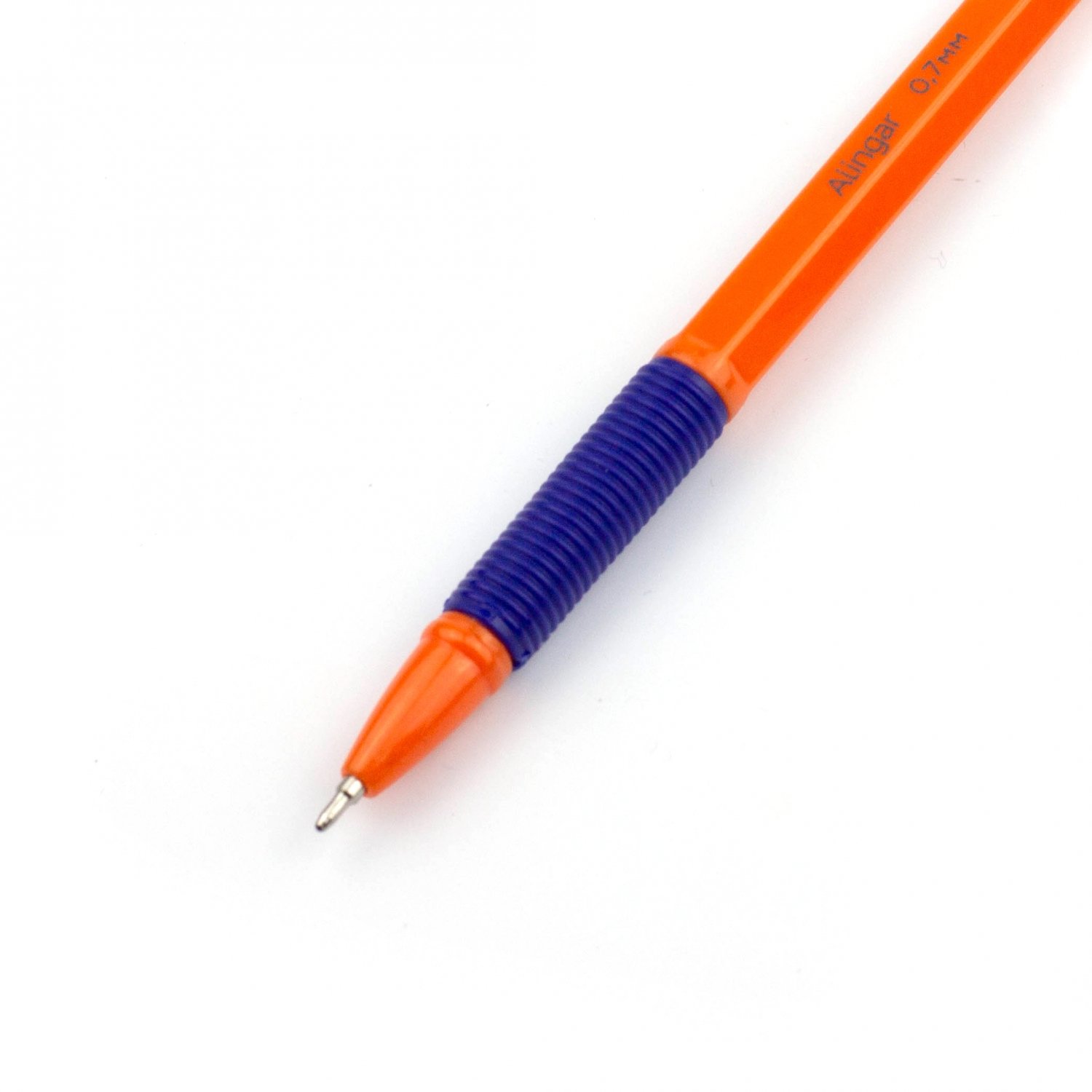Ручка шариковая 0,7мм на масляной основе, резиновый грип AL6099 синяя | Магазин канцтоваров и игрушек Львёнок