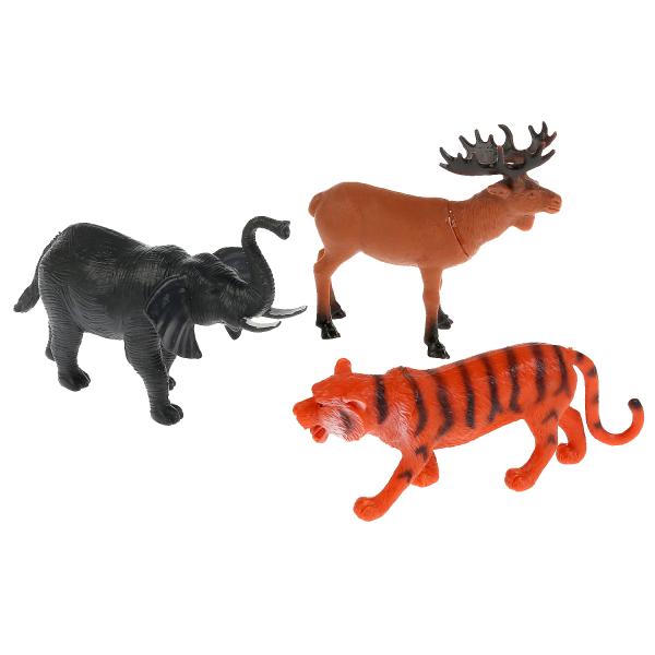 Игрушки пластизоль Дикие животные 15см H605 в ассортименте | Магазин канцтоваров и игрушек Львёнок