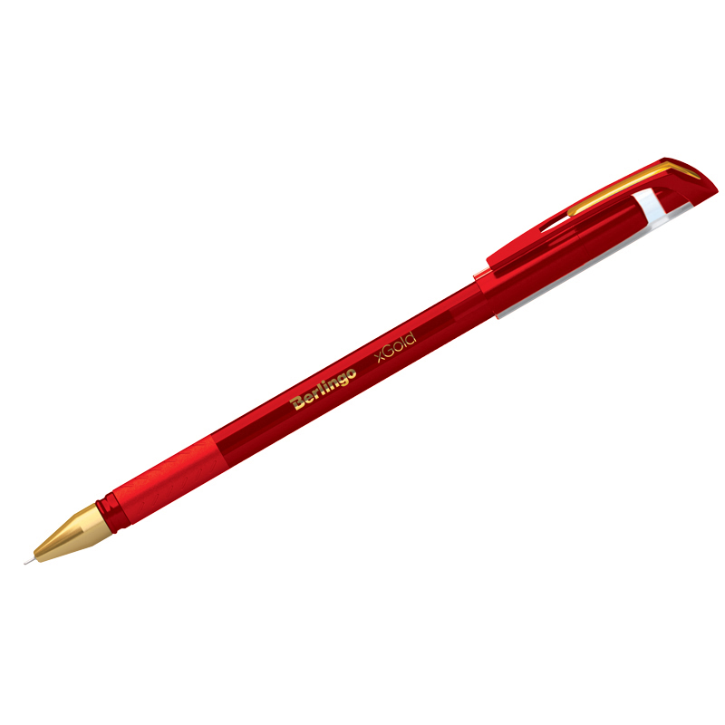 Ручка шариковая 0,7мм "xGold" грип CBp_07502 красная | Магазин канцтоваров и игрушек Львёнок