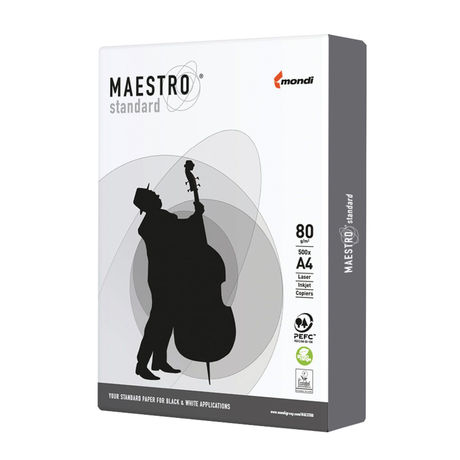 Бумага Maestro Standart A4 80г/м 500л 13294 | Магазин канцтоваров и игрушек Львёнок