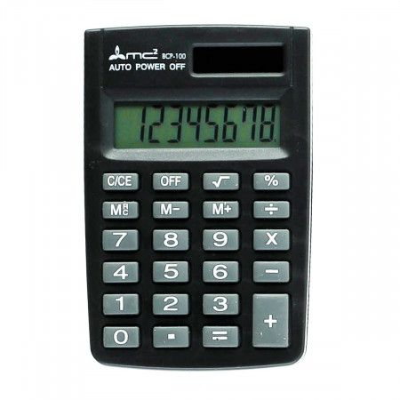 Калькулятор карманный (8 разр) BCP-100 MC2 черн | Магазин канцтоваров и игрушек Львёнок