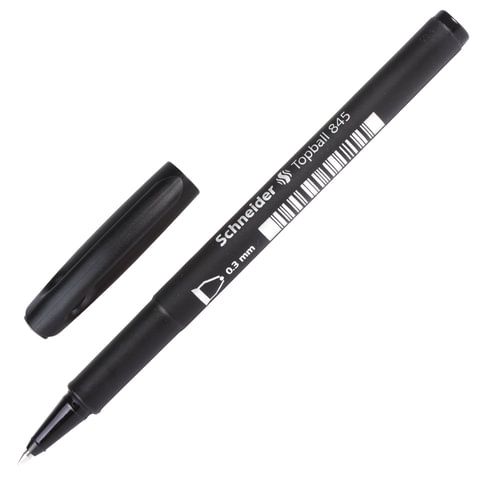 Ручка роллер 0.3мм Topball 845 черная | Магазин канцтоваров и игрушек Львёнок