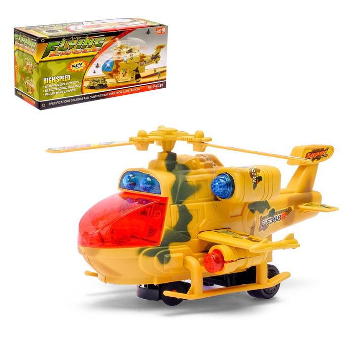 Вертолет «Воздушный бой» световые и звуковые эффекты, работает от батареек 1657354 | Магазин канцтоваров и игрушек Львёнок