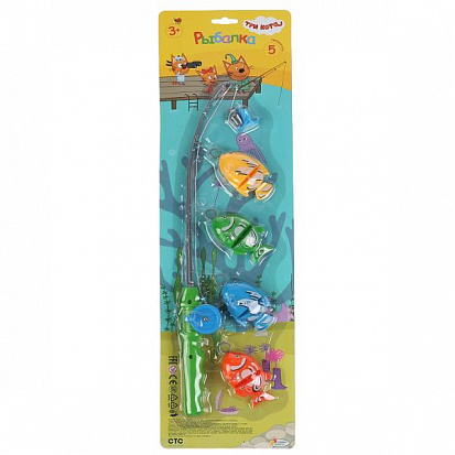 Игра Рыбалка Три кота 2001V065-R | Магазин канцтоваров и игрушек Львёнок