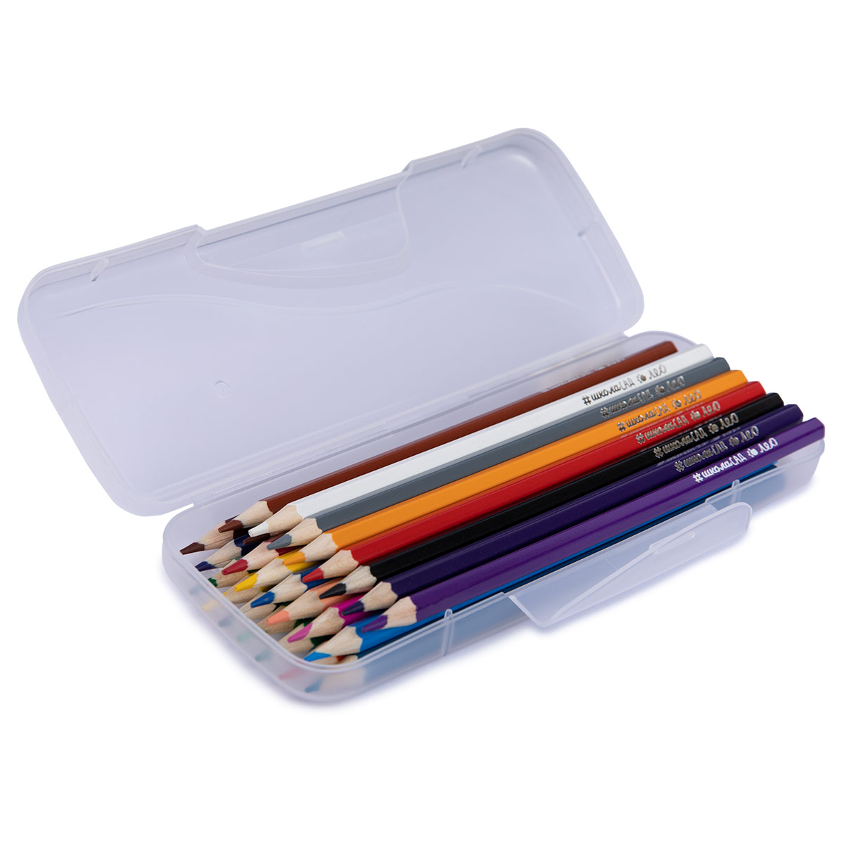 Набор цветных карандашей 24цв в пенале LCPN-24 | Магазин канцтоваров и игрушек Львёнок