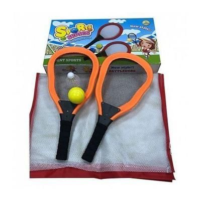 Ракетки для тенниса с мячом, в сетке 200141896 цвет в ассортименте, пластик | Магазин канцтоваров и игрушек Львёнок