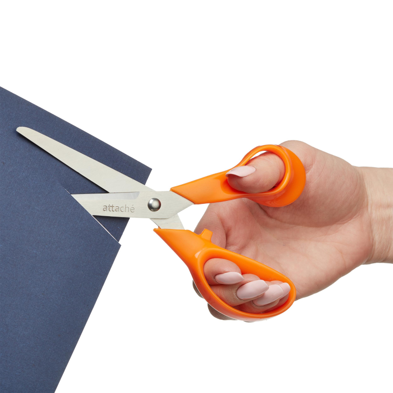Ножницы Orange 177мм с пластиковыми эллиптическими ручками 280473 | Магазин канцтоваров и игрушек Львёнок
