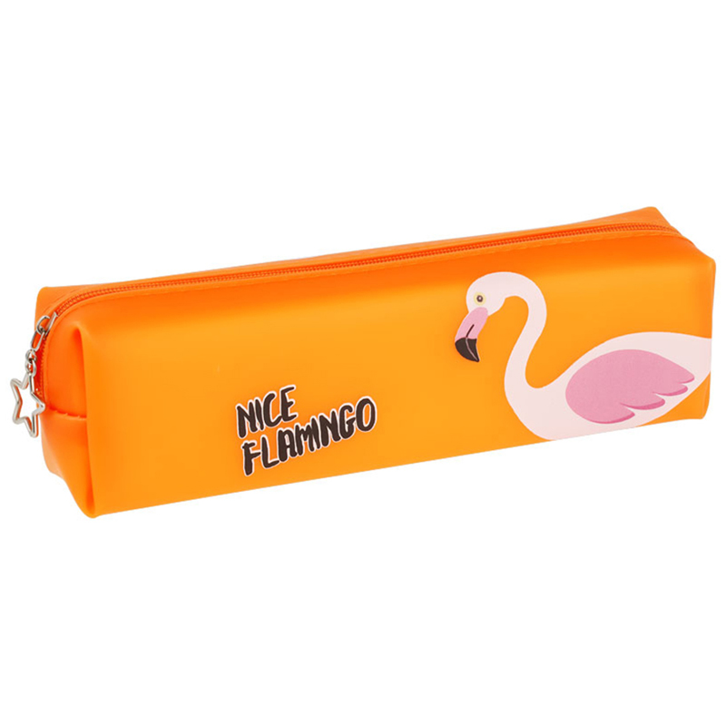 Пенал силикон 200*60*40 "Flamingo" Tn_42809 | Магазин канцтоваров и игрушек Львёнок