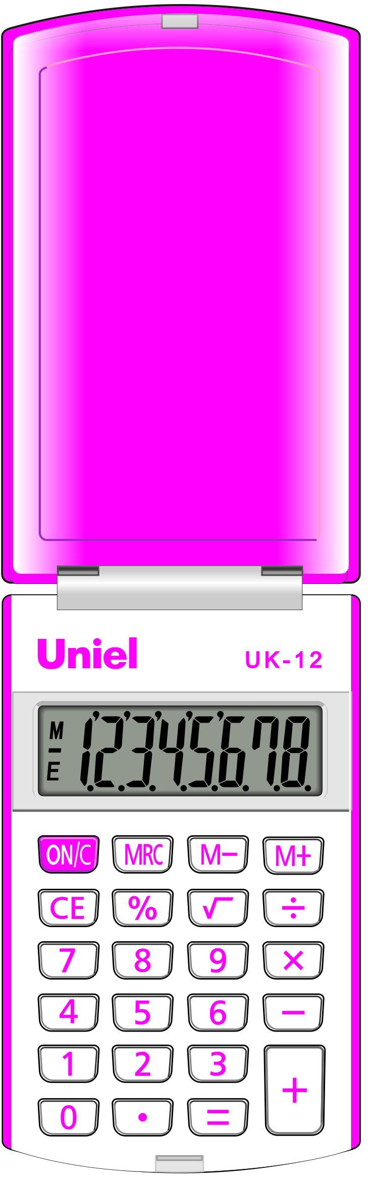 Калькулятор карманный (8 разр) UK-12L | Магазин канцтоваров и игрушек Львёнок