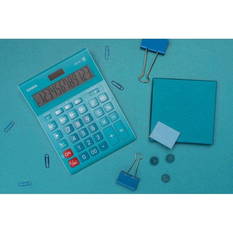 Калькулятор  (12 разр) GR-12C-LB-W-EP гол | Магазин канцтоваров и игрушек Львёнок