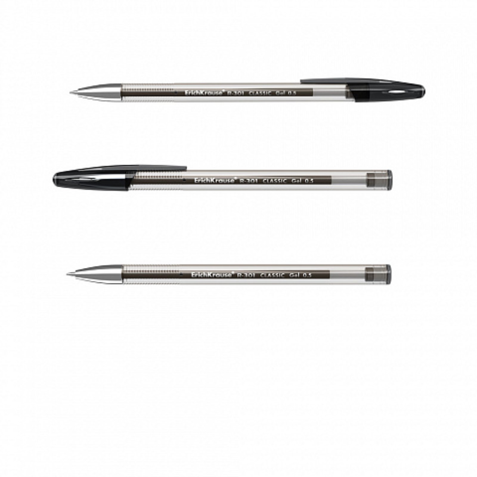 Ручка гелевая 0,5мм R-301 Classic Gel Stick 53347 черная | Магазин канцтоваров и игрушек Львёнок