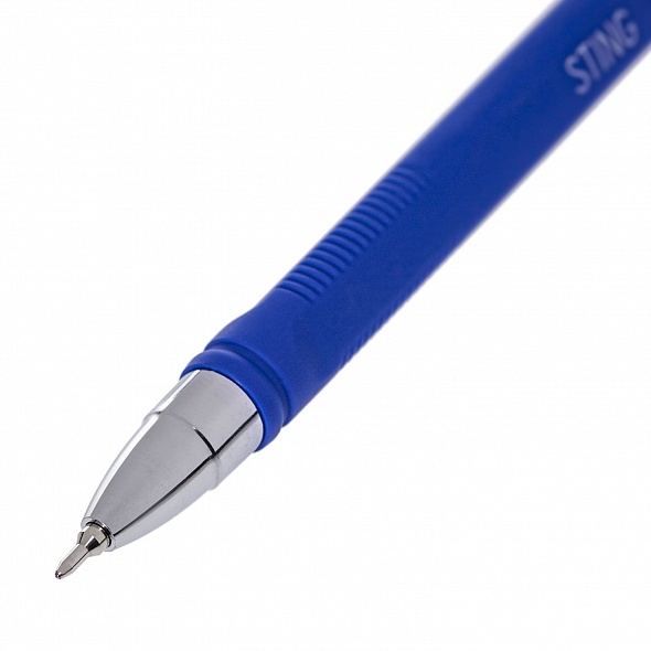 Ручка шариковая 0,5мм Sting чернила на маслянной основе soft ink BP_067932 Синяя | Магазин канцтоваров и игрушек Львёнок