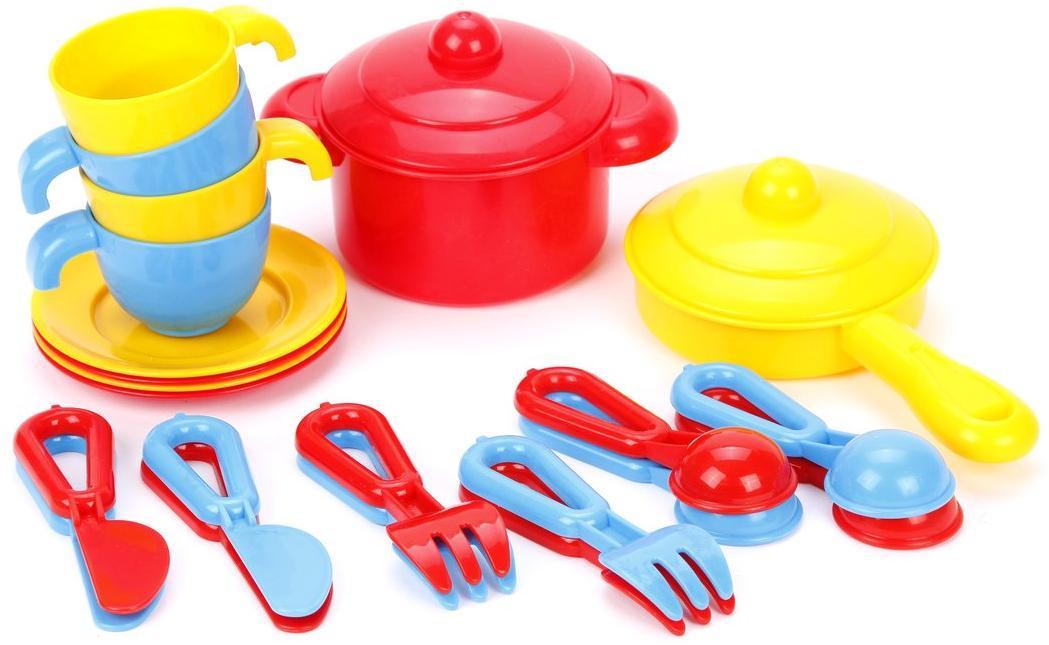 Набор детской посуды "TOP chef" с корзинкой №2 на 4 персоны 42651 | Магазин канцтоваров и игрушек Львёнок