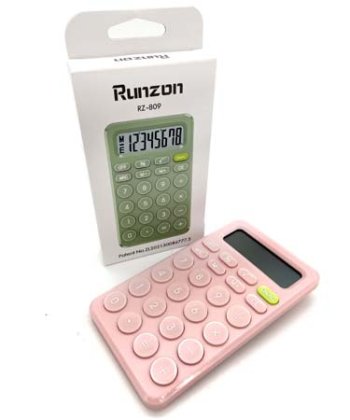 Калькулятор настольный 8 разрядов 14х8х1.5см RZ-809/DA-12 | Магазин канцтоваров и игрушек Львёнок