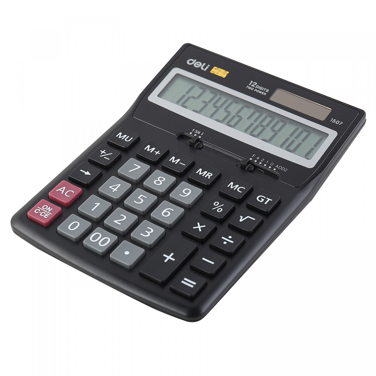 Калькулятор настольный 12 разрядов Core E1507/495437 двойное питание 171*125*32мм светло-серый | Магазин канцтоваров и игрушек Львёнок