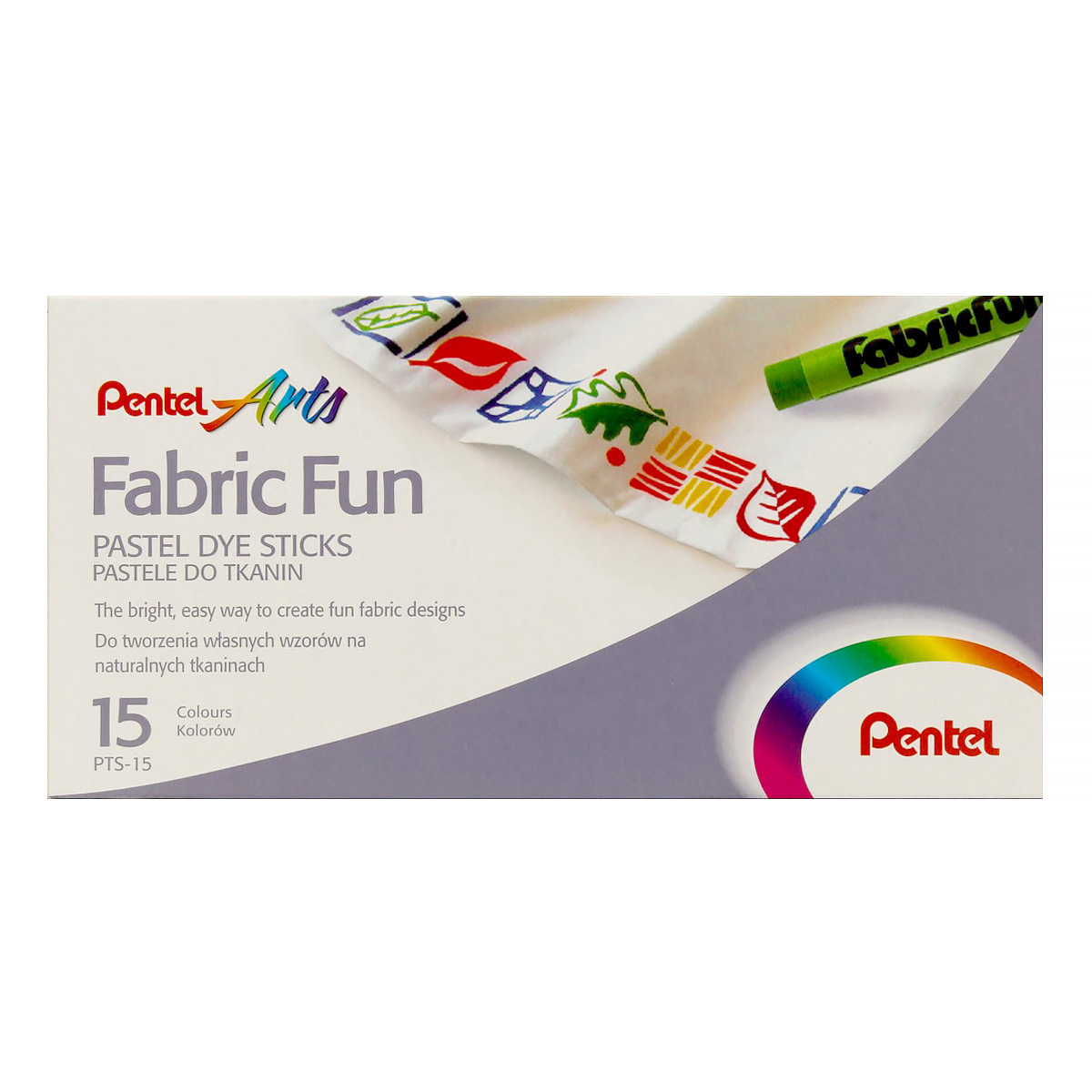 Пастель для ткани 15 шт FabricFun Pastels. PTS-15 | Магазин канцтоваров и игрушек Львёнок