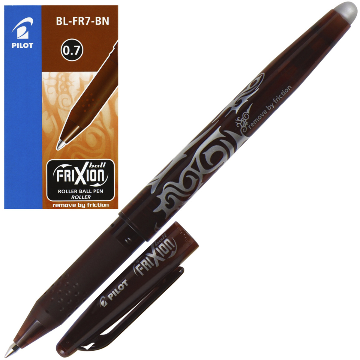 Ручка гелевая 0,7мм Пиши-стирай Frixion Ball BL-FR-7 BN коричевая | Магазин канцтоваров и игрушек Львёнок