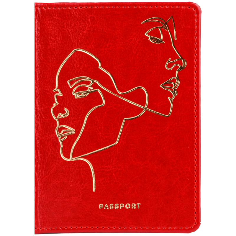 Обложка д/паспорта life Line.красный 311102 | Магазин канцтоваров и игрушек Львёнок