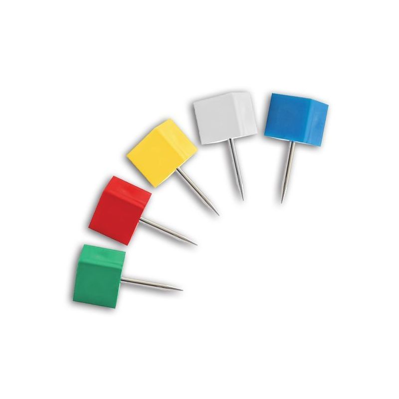 Кнопки силовые 60шт цветные кубики, 1012(489), прозр.бан. | Магазин канцтоваров и игрушек Львёнок