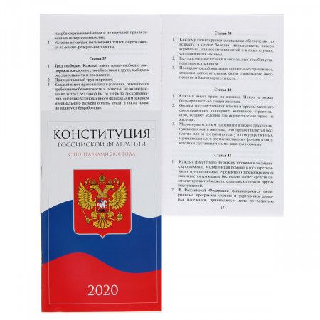 Конституция РФ 2020 978-5-81127218-1 | Магазин канцтоваров и игрушек Львёнок