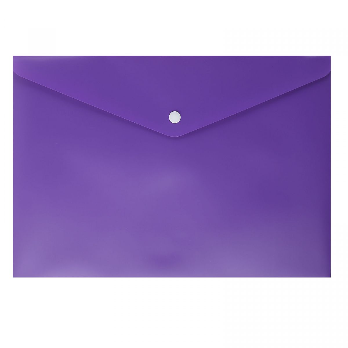 Папка-конверт на кнопке А4 (240*340мм) 0,18мм 212687 непрозрачная фиолетовая | Магазин канцтоваров и игрушек Львёнок