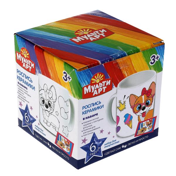 Набор для детского творчества Кружка для росписи (краски, кисточка) MUG-MAKORGY | Магазин канцтоваров и игрушек Львёнок