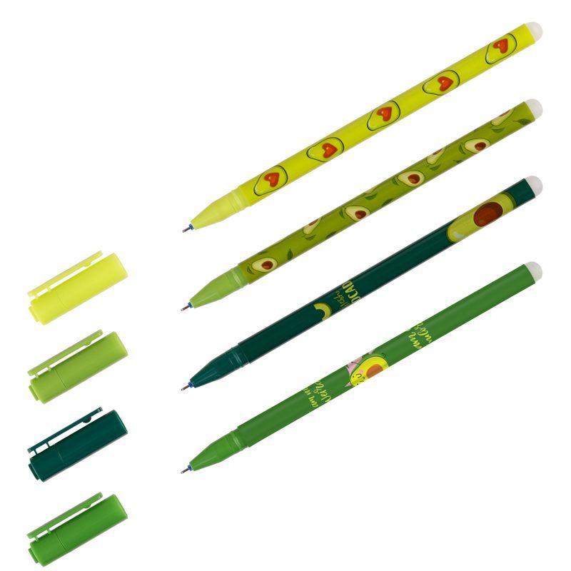 Ручка гель 0,5мм Пиши-стирай "Avocado" MS_65985 синяя | Магазин канцтоваров и игрушек Львёнок