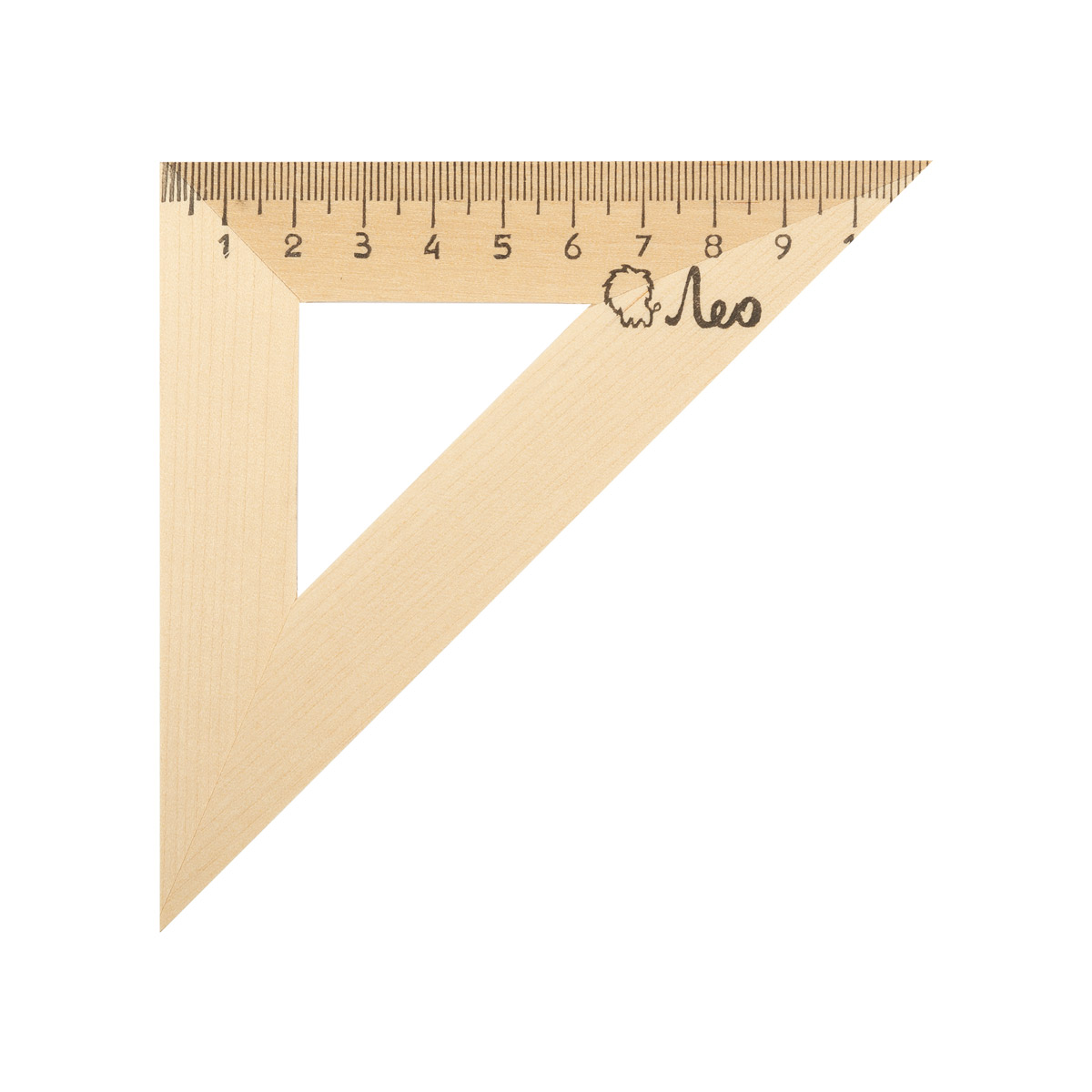 Треугольник 11см 45 градусов  деревянный   WTL-4511 | Магазин канцтоваров и игрушек Львёнок