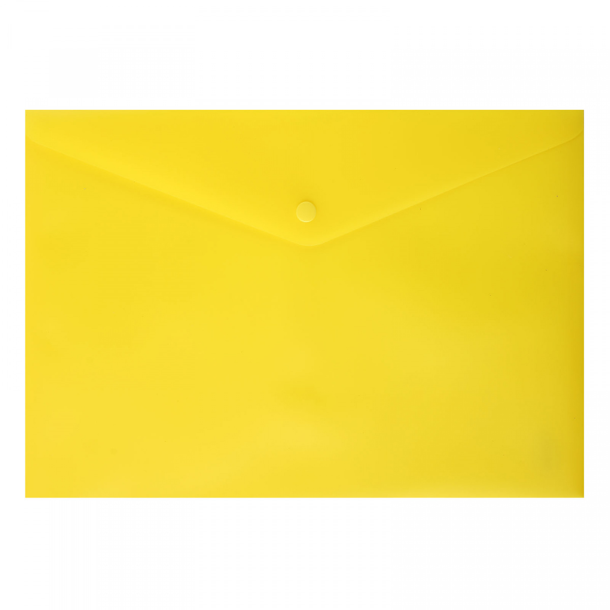 Папка-конверт на кнопке А4 (240*340мм) 0,18мм 212691 непрозрачная желтая | Магазин канцтоваров и игрушек Львёнок