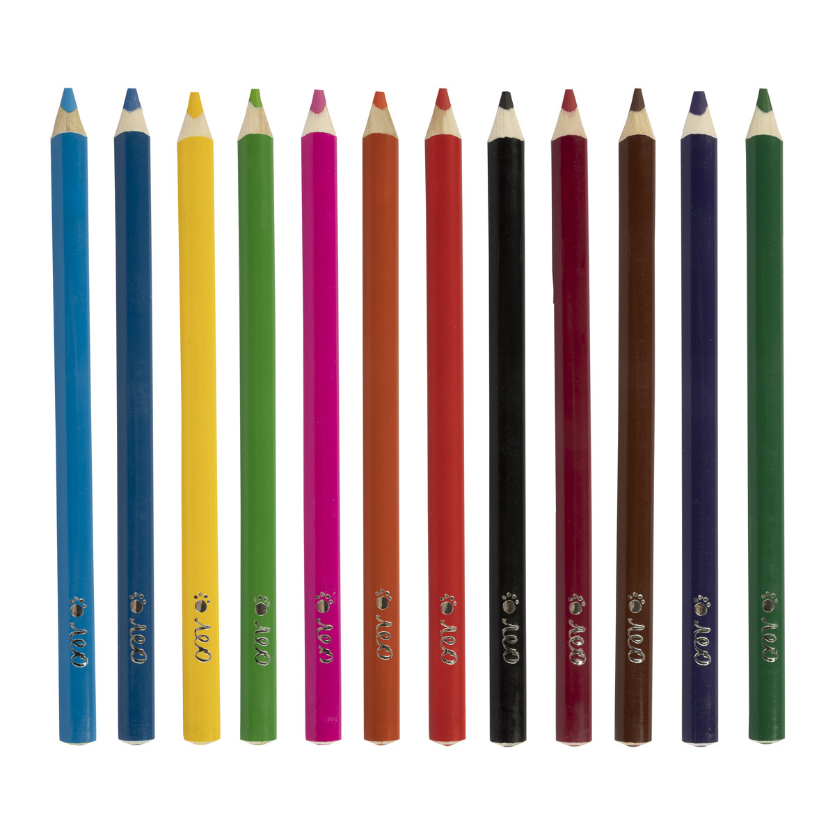 Набор цветных трехгранных карандашей 12цв Джамбо Расти LSTJ-12 | Магазин канцтоваров и игрушек Львёнок