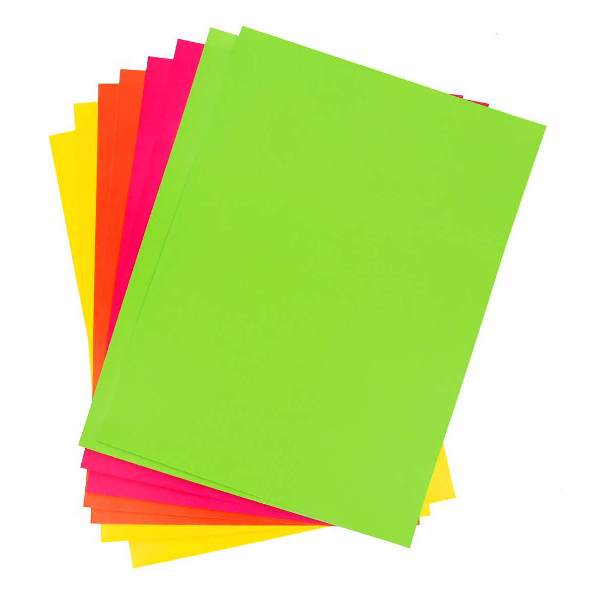 Бумага цветная двухсторон  8л 4цв флуоресцент,  LPCP-09 | Магазин канцтоваров и игрушек Львёнок
