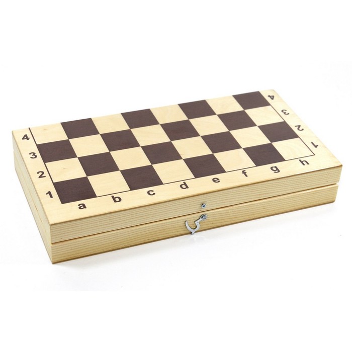 Игра настольная "Шахматы и шашки" поле 29х29см (деревянная коробка) 03879 | Магазин канцтоваров и игрушек Львёнок