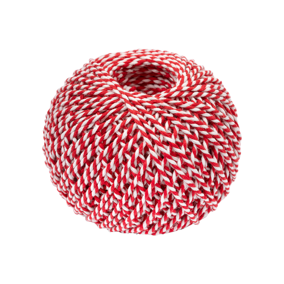 Шпагат хлопчатобумажный ШХ4 2мм 100м бело-красный | Магазин канцтоваров и игрушек Львёнок