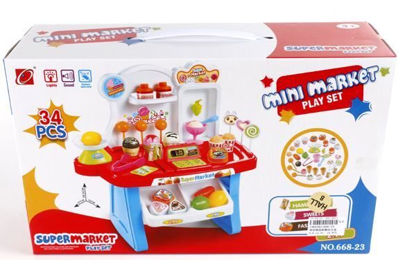 Игра Mini Market 668-23 | Магазин канцтоваров и игрушек Львёнок
