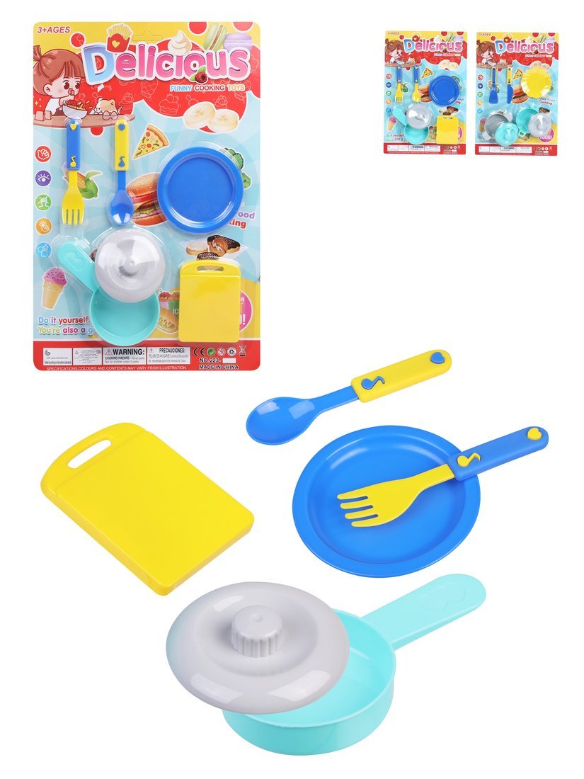 Игровой набор "Посуда" в комплекте 6/7 предметов 223-3 | Магазин канцтоваров и игрушек Львёнок