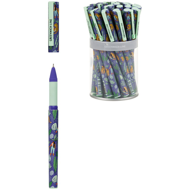 Ручка шариковая 0,7мм "Lovely leopard" GL_24739/Pbl_32672 синяя | Магазин канцтоваров и игрушек Львёнок