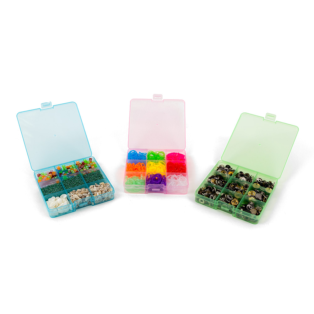 Коробка пластиковая для швейных принадлежностей OM-086 прозрачная | Магазин канцтоваров и игрушек Львёнок