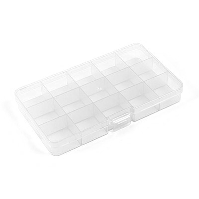 Коробка пластиковая для швейных принадлежностей OM-042 прозрачная | Магазин канцтоваров и игрушек Львёнок