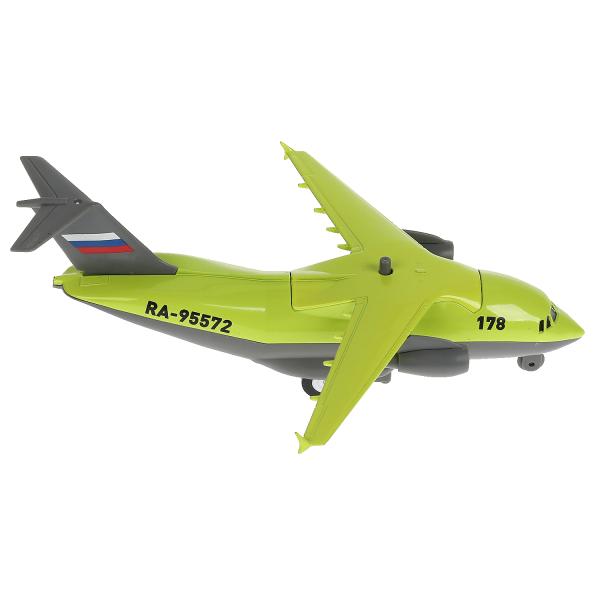 Модель металлическая свет-звук Самолет Транспортный 20см люк, подвижные детали PLANE-20SL-GN | Магазин канцтоваров и игрушек Львёнок