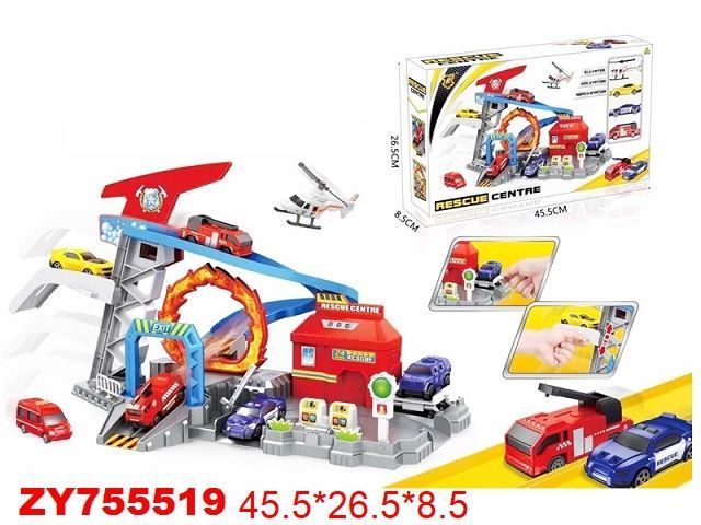 Игровой набор "Пожарная станция" (4 машинки) 200161923 | Магазин канцтоваров и игрушек Львёнок