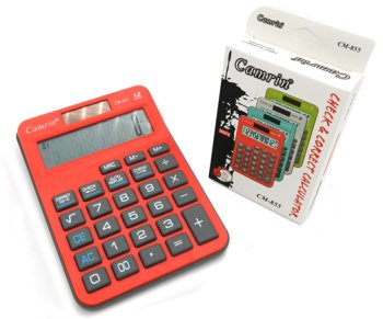 Калькулятор настольный 12 разр 14х10х2см Camrin CM-855 | Магазин канцтоваров и игрушек Львёнок