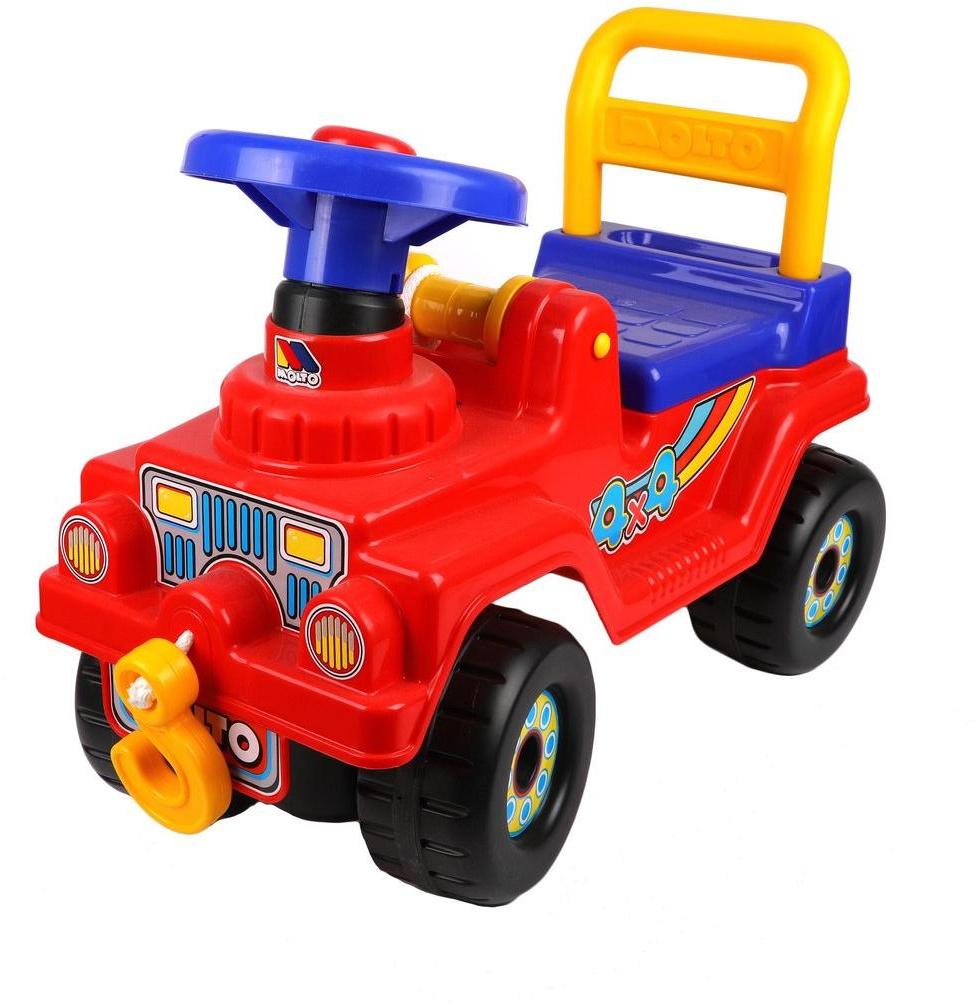 Машина-каталка Джип 4х4 с гудком (красный) 62796 | Магазин канцтоваров и игрушек Львёнок
