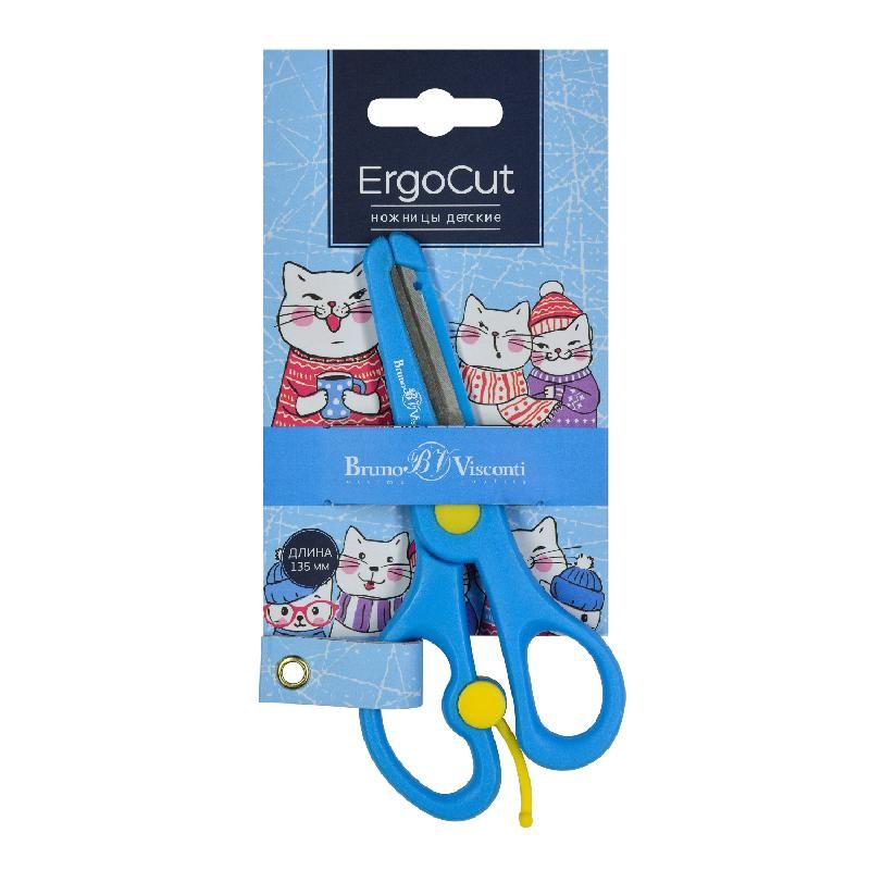 Ножницы детские 13,5см Ergocut 60-0023 | Магазин канцтоваров и игрушек Львёнок