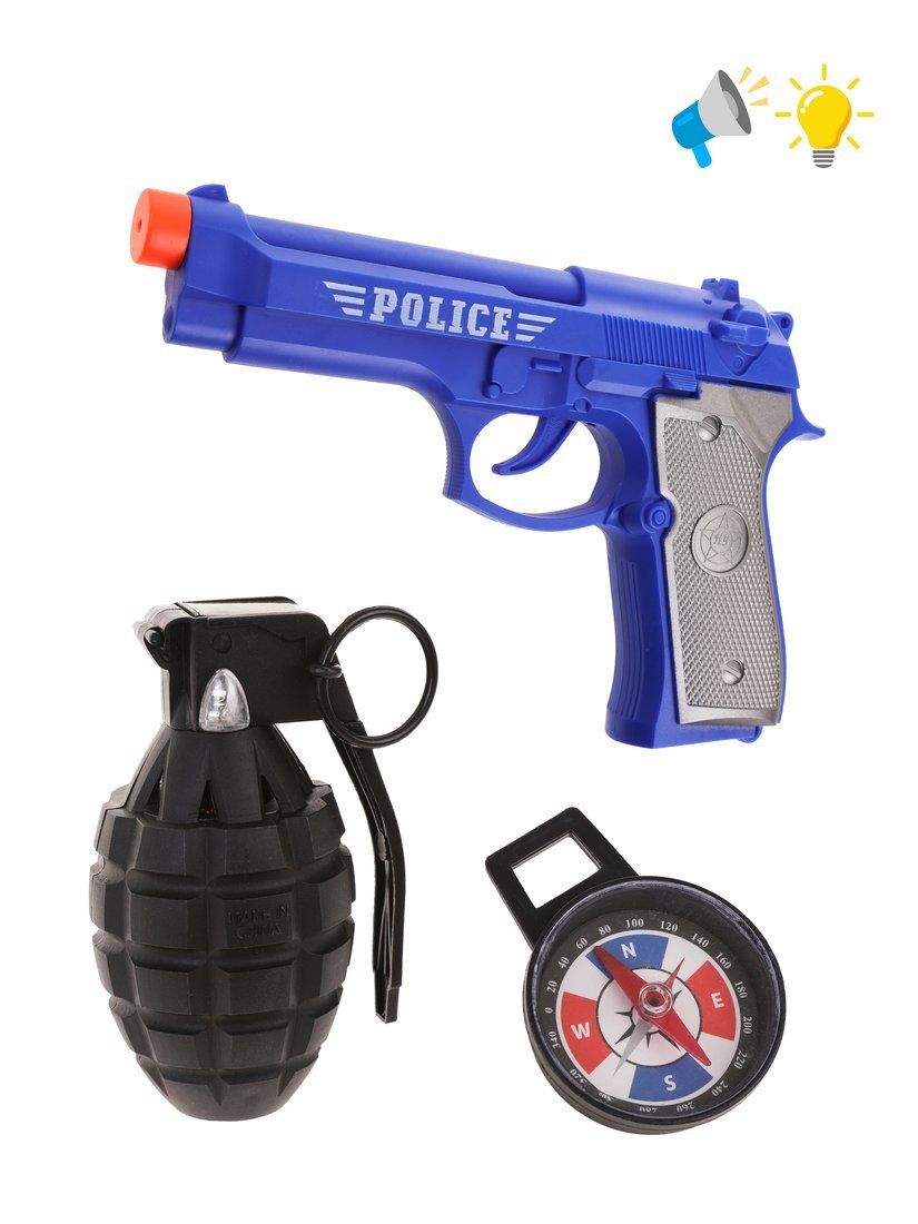 Игровой набор Полиция 3 предмета M1384-2 | Магазин канцтоваров и игрушек Львёнок