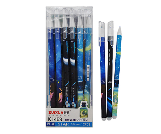 Ручка гелевая 0,5мм Пиши стирай Zuixua DA-83 №K1458 синяя | Магазин канцтоваров и игрушек Львёнок
