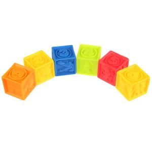 Игрушки для купания кубики (6шт) цифры и животные LXN-3C-6 | Магазин канцтоваров и игрушек Львёнок