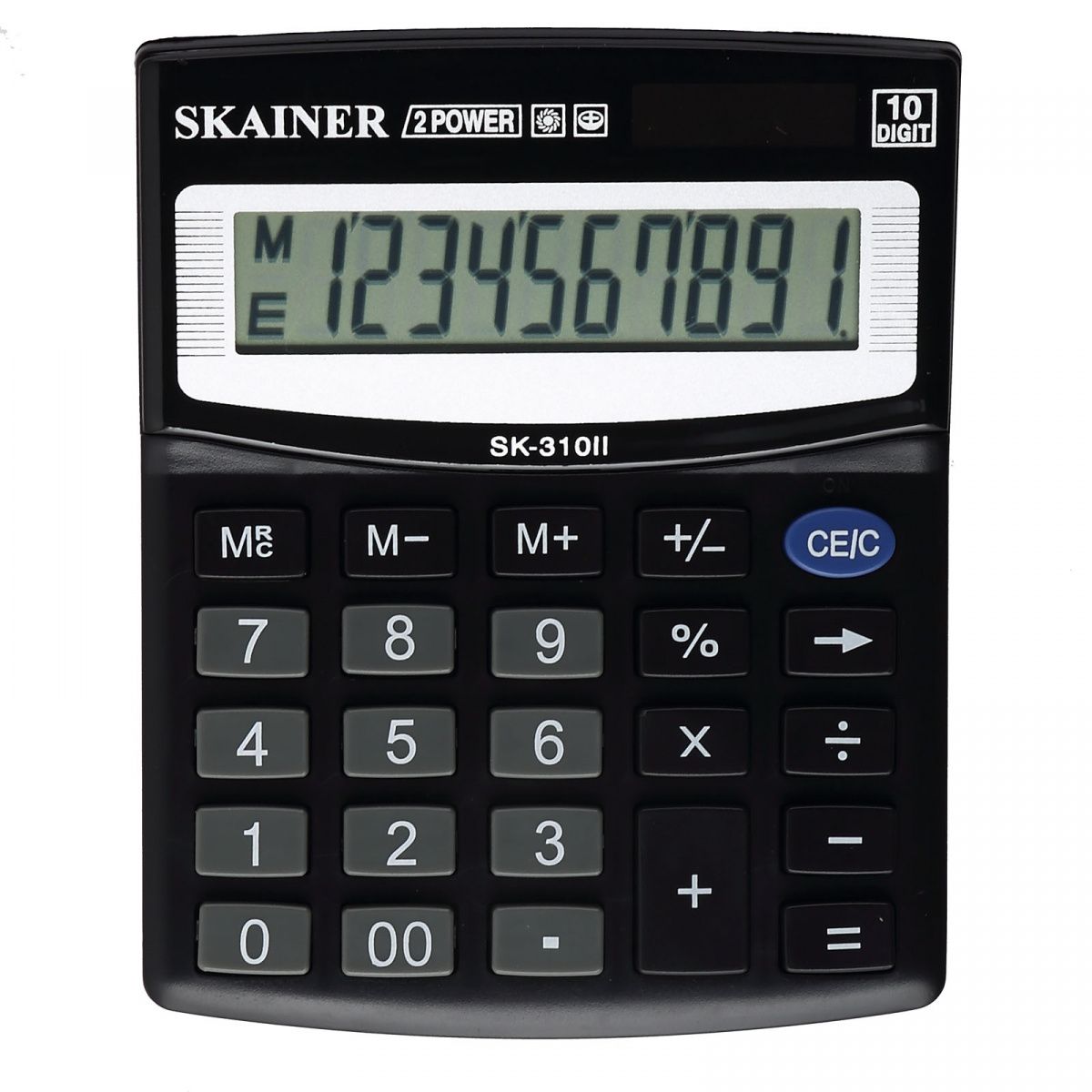 Калькулятор настольный 10 разрядов SK-310II двойное питание 125*100*25мм черный | Магазин канцтоваров и игрушек Львёнок