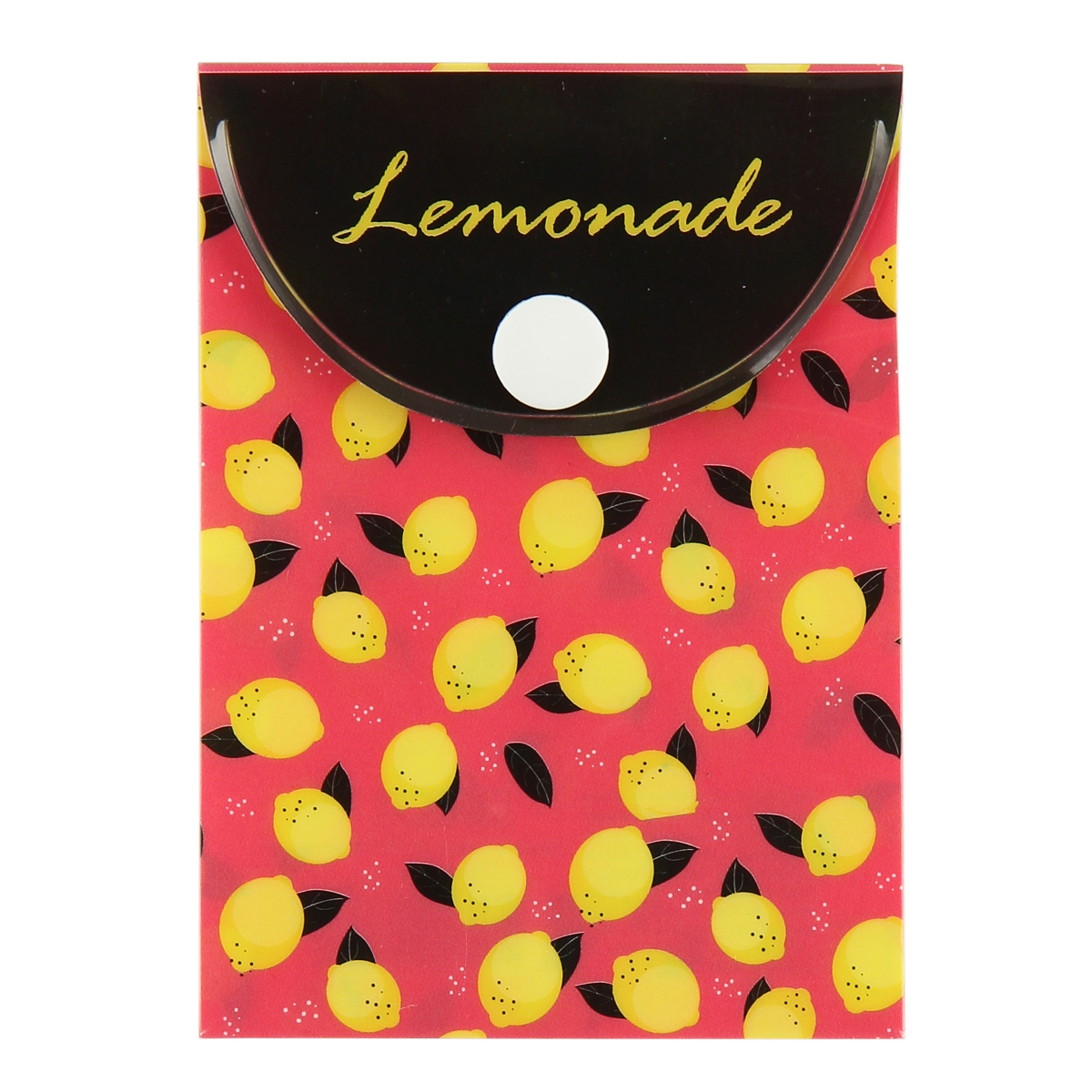 Папка-конверт на кнопке А7 0,15мм Lemonade 212199 непрозрачная с рисунком | Магазин канцтоваров и игрушек Львёнок